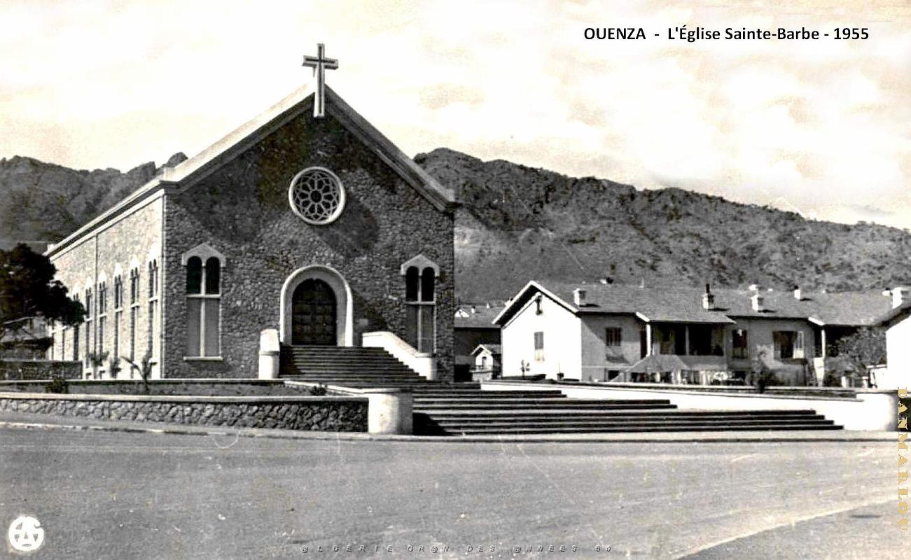 Ouenza - Eglise Sainte-Barbe - 1955.jpg